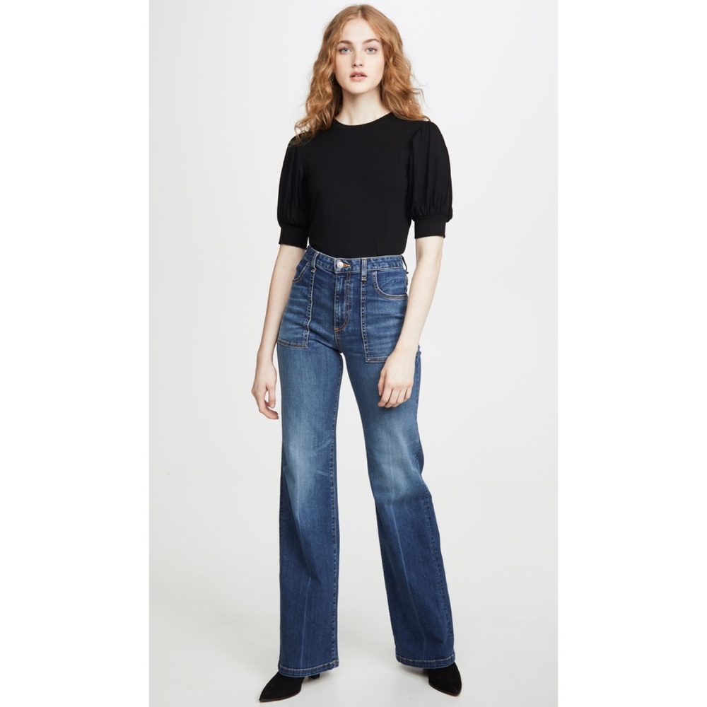 Frame balloon sleeve tee